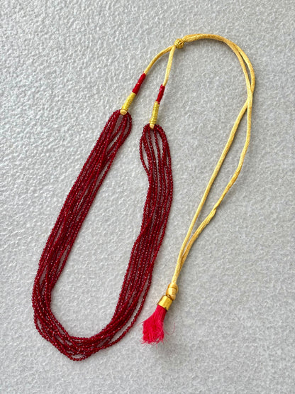 Handcrafted Red Hydro Bead Necklace