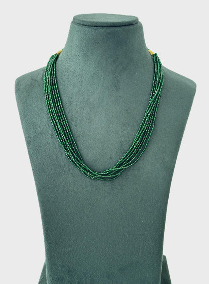 Handcrafted Green Hydro Bead Necklace