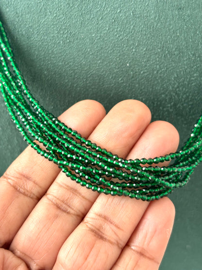 Handcrafted Green Hydro Bead Necklace