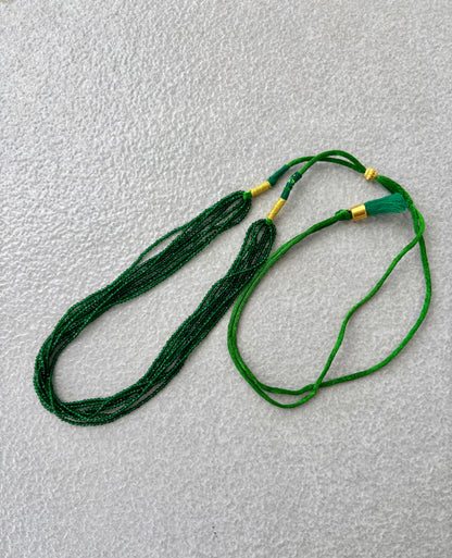 Handcrafted Green Hydro Bead Necklace