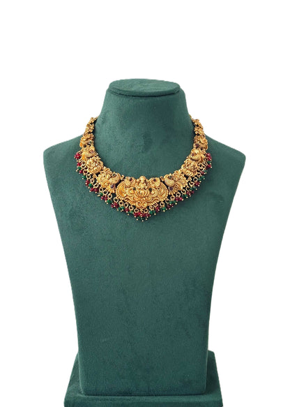 Ornate Deity Bead Dangle Temple Set