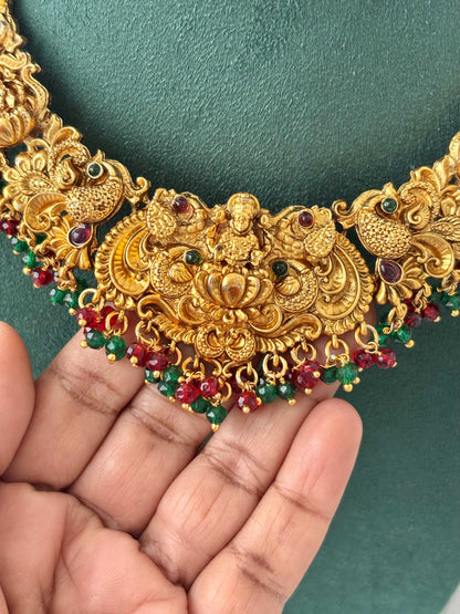 Ornate Deity Bead Dangle Temple Set