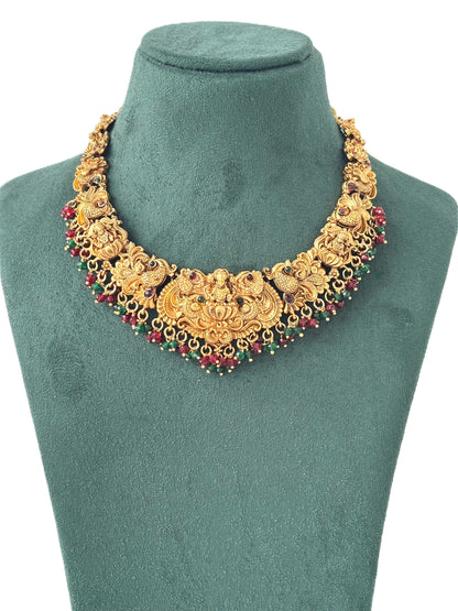 Ornate Deity Bead Dangle Temple Set