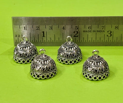 Oxidized Silver Tribal Jhumka Base