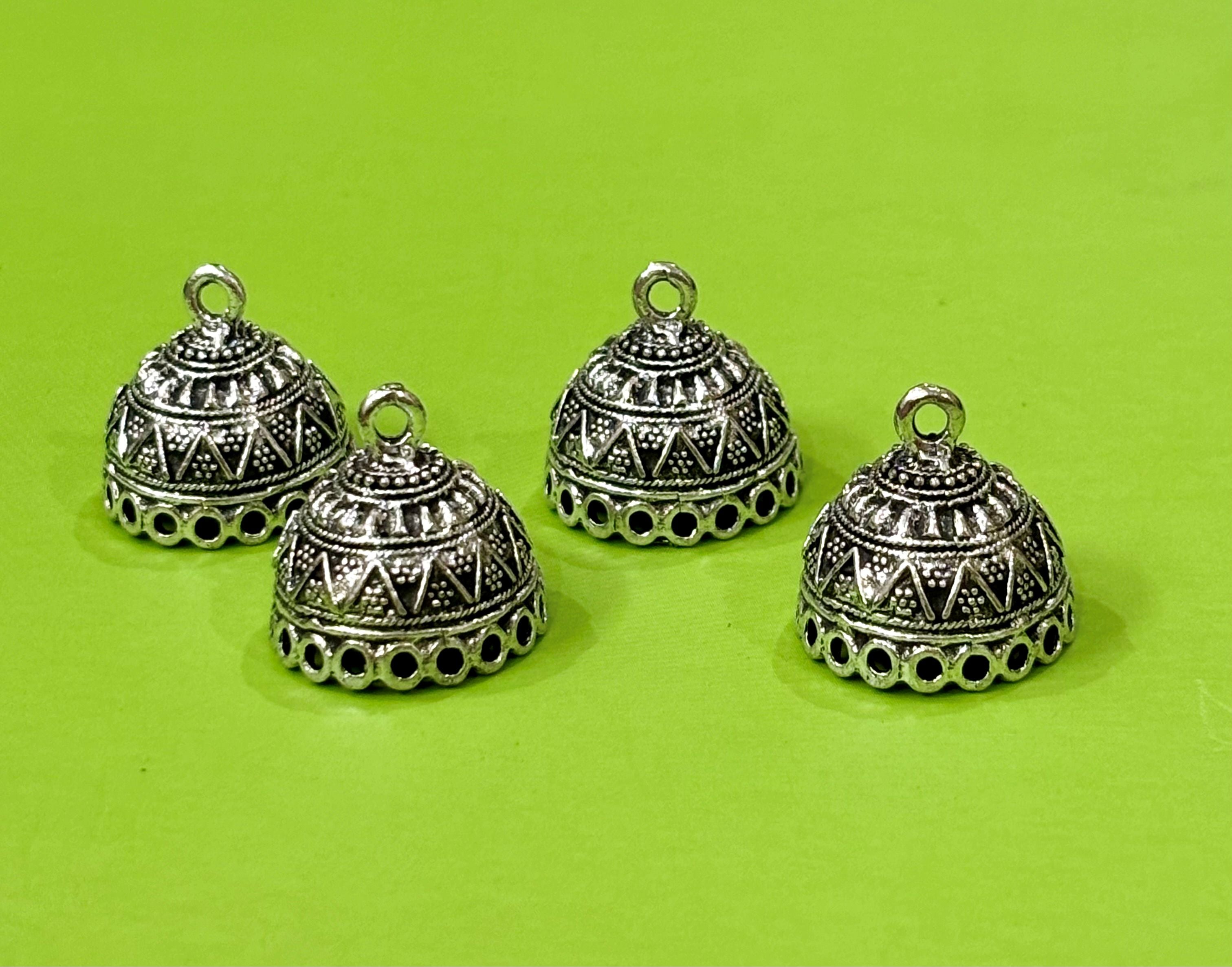 Oxidized Silver Tribal Jhumka Base
