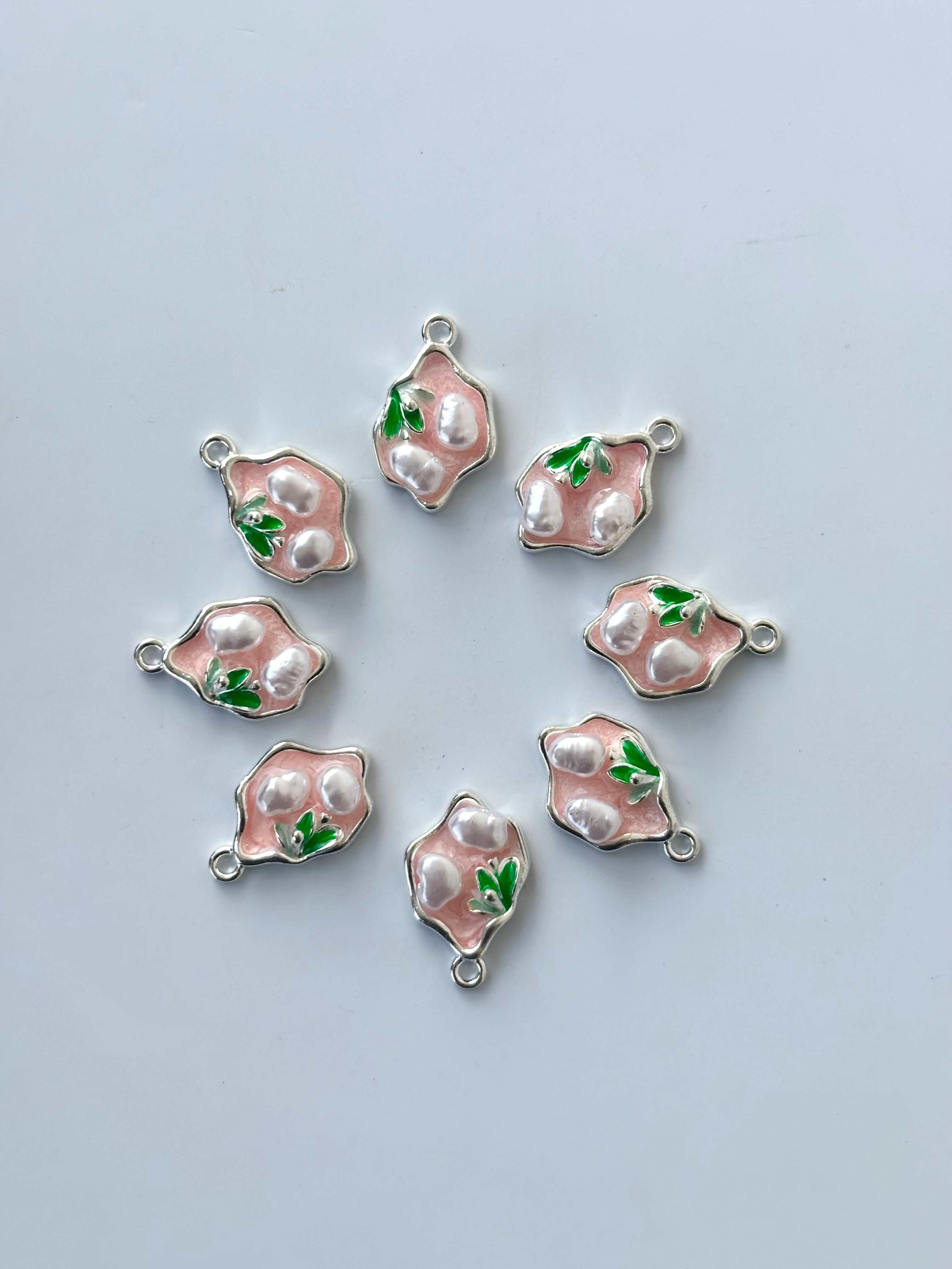 Organic Pearl Blossom Charms