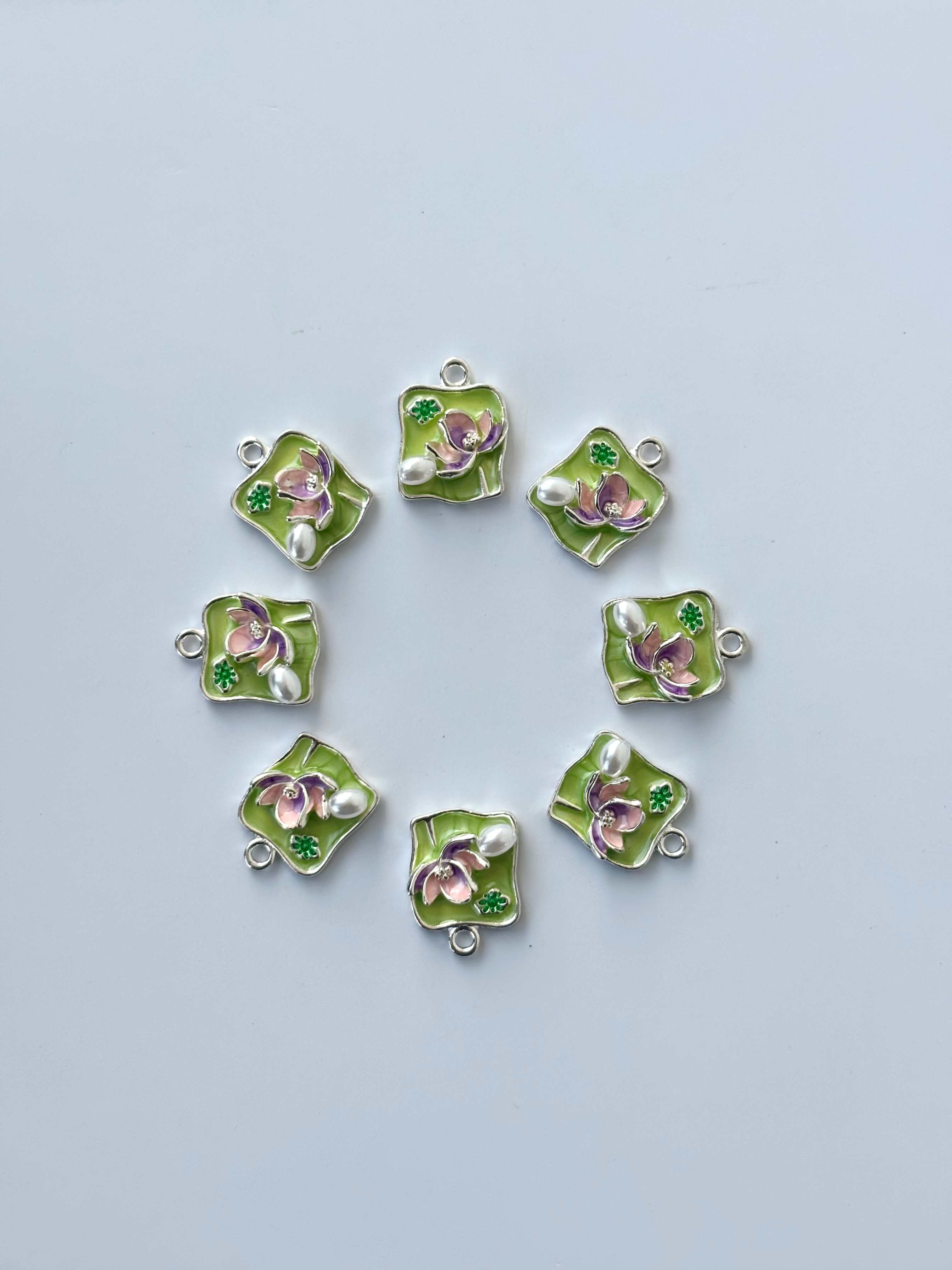Spring Lotus Pearl Charms