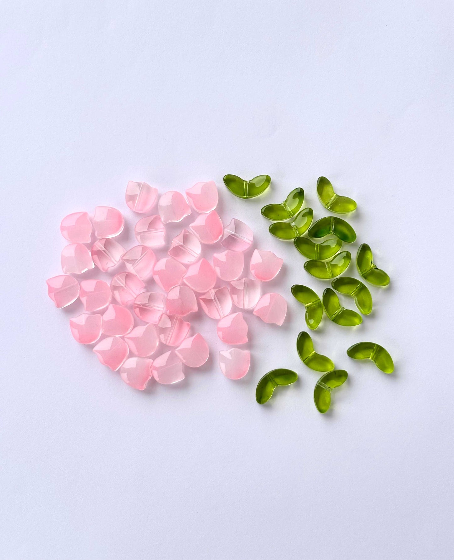 Pink Tulip Flower Beads