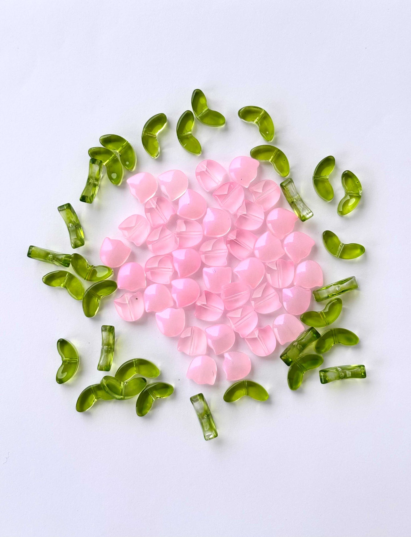 Pastel Pink Tulip Beads