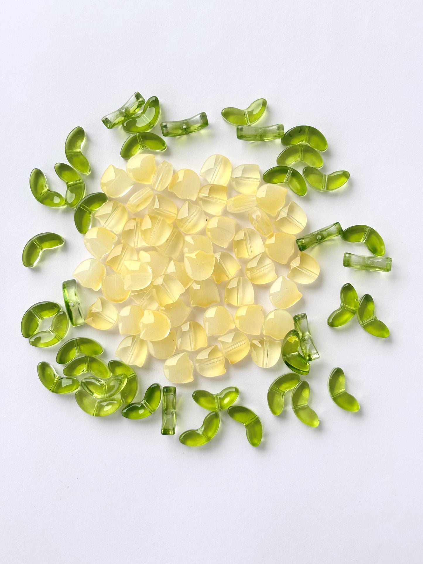 Yellow Tulip Flower Beads