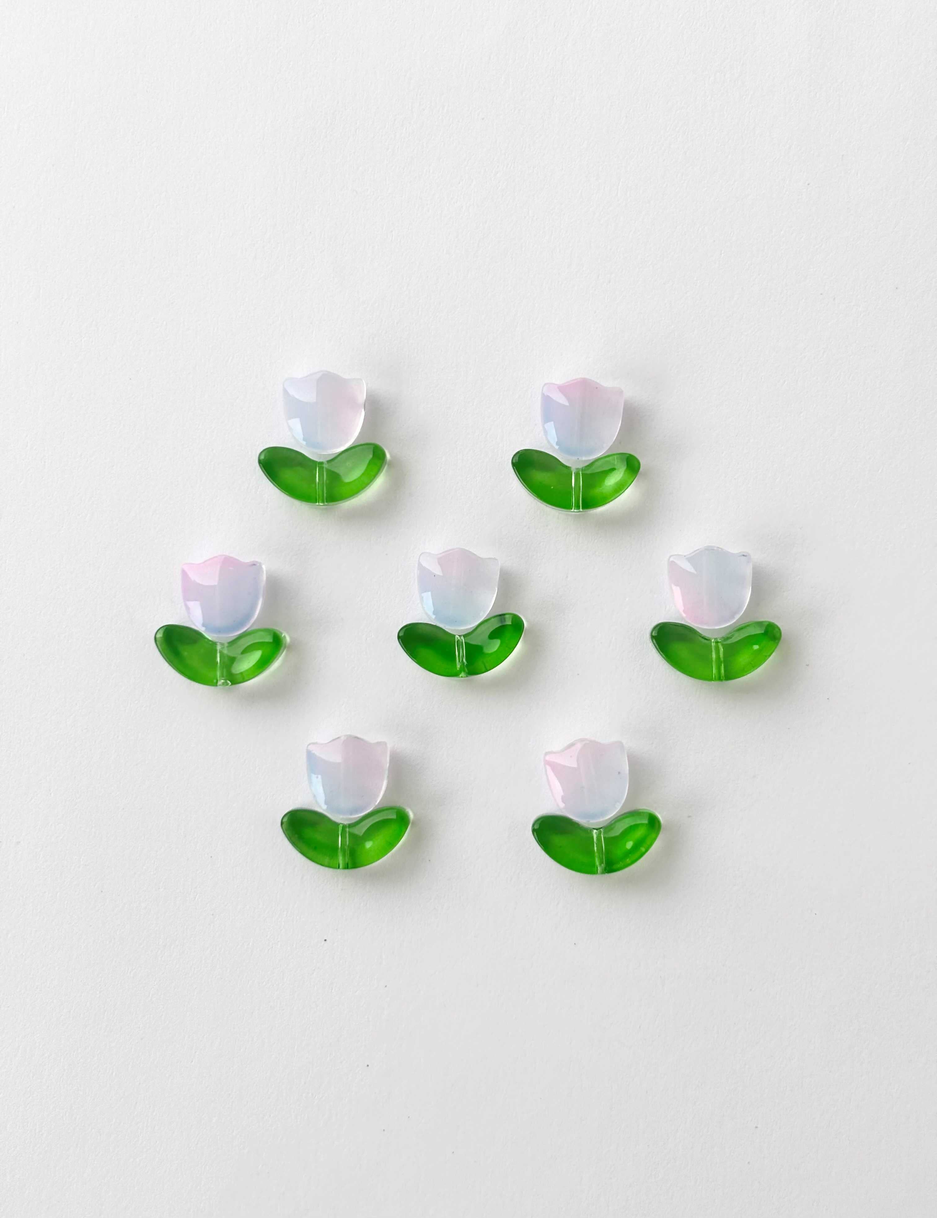 Ethereal Blush Tulip bead