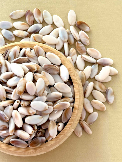 Marbled Earth Tone Flat Wheat Acrylic Beads