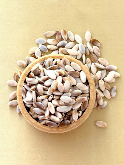 Marbled Earth Tone Flat Wheat Acrylic Beads