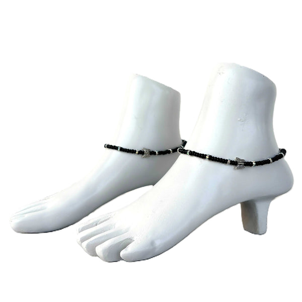 Seed Beads with Butterfly Anklets Size 10