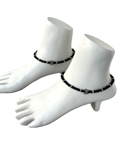Seed Beads with Butterfly Anklets Size 10