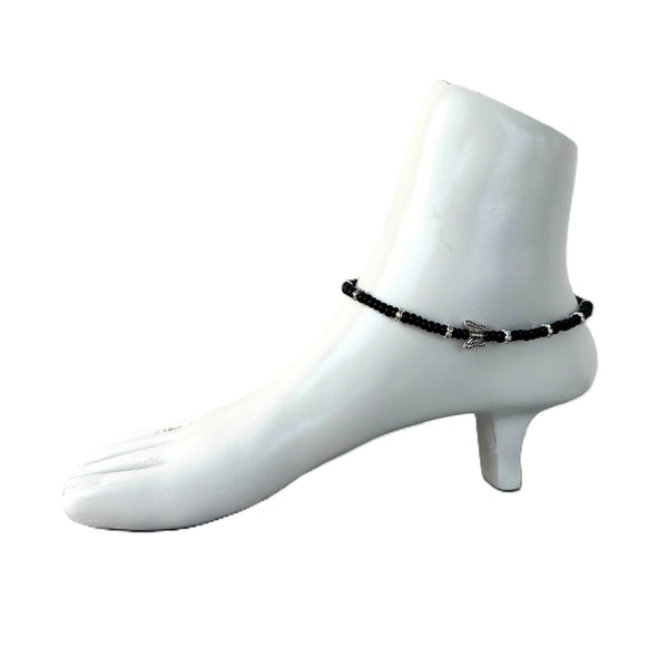 Seed Beads with Butterfly Anklets Size 10.5