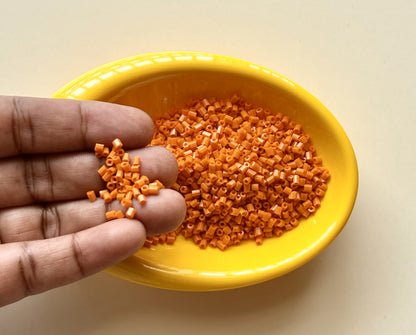 Orange Two Cut Beads