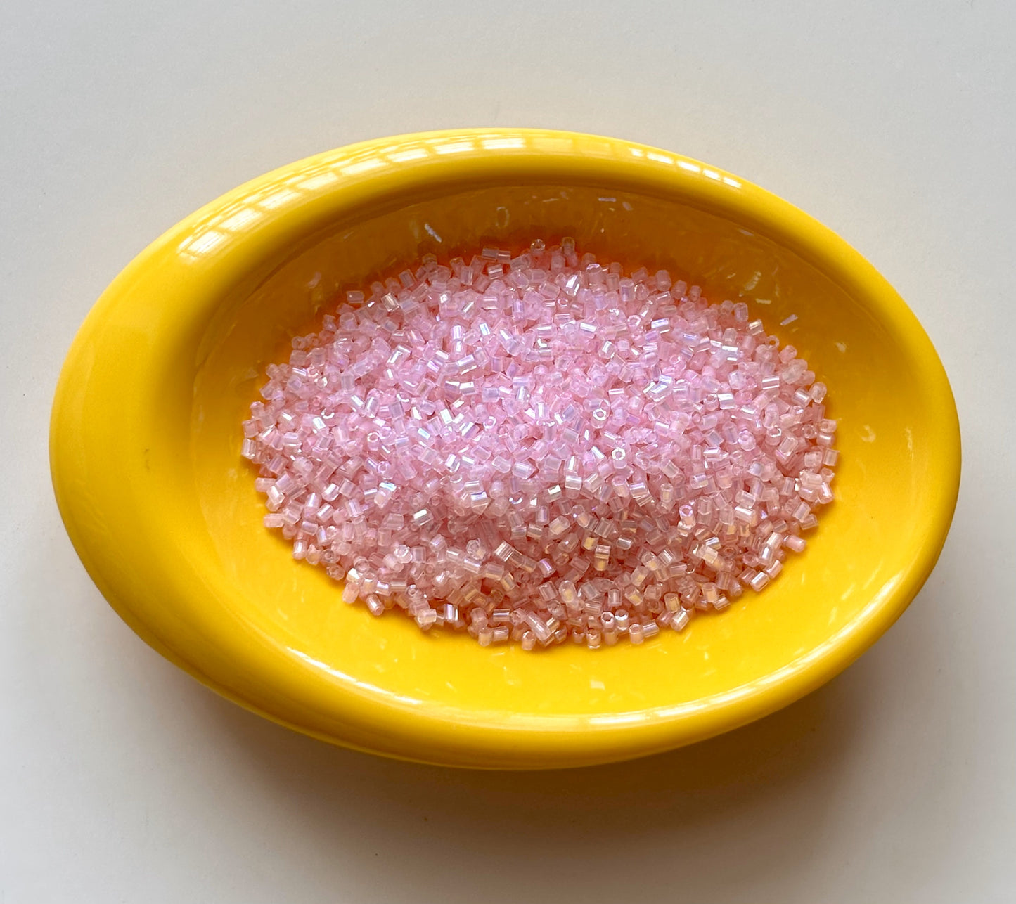 Baby Pink Hex Cut Beads