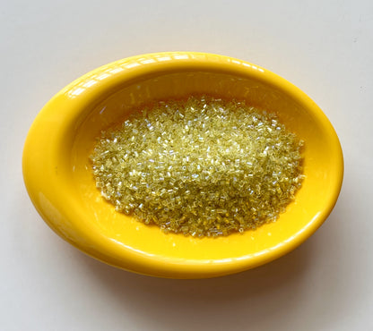 Light Yellow Hex Cut Beads