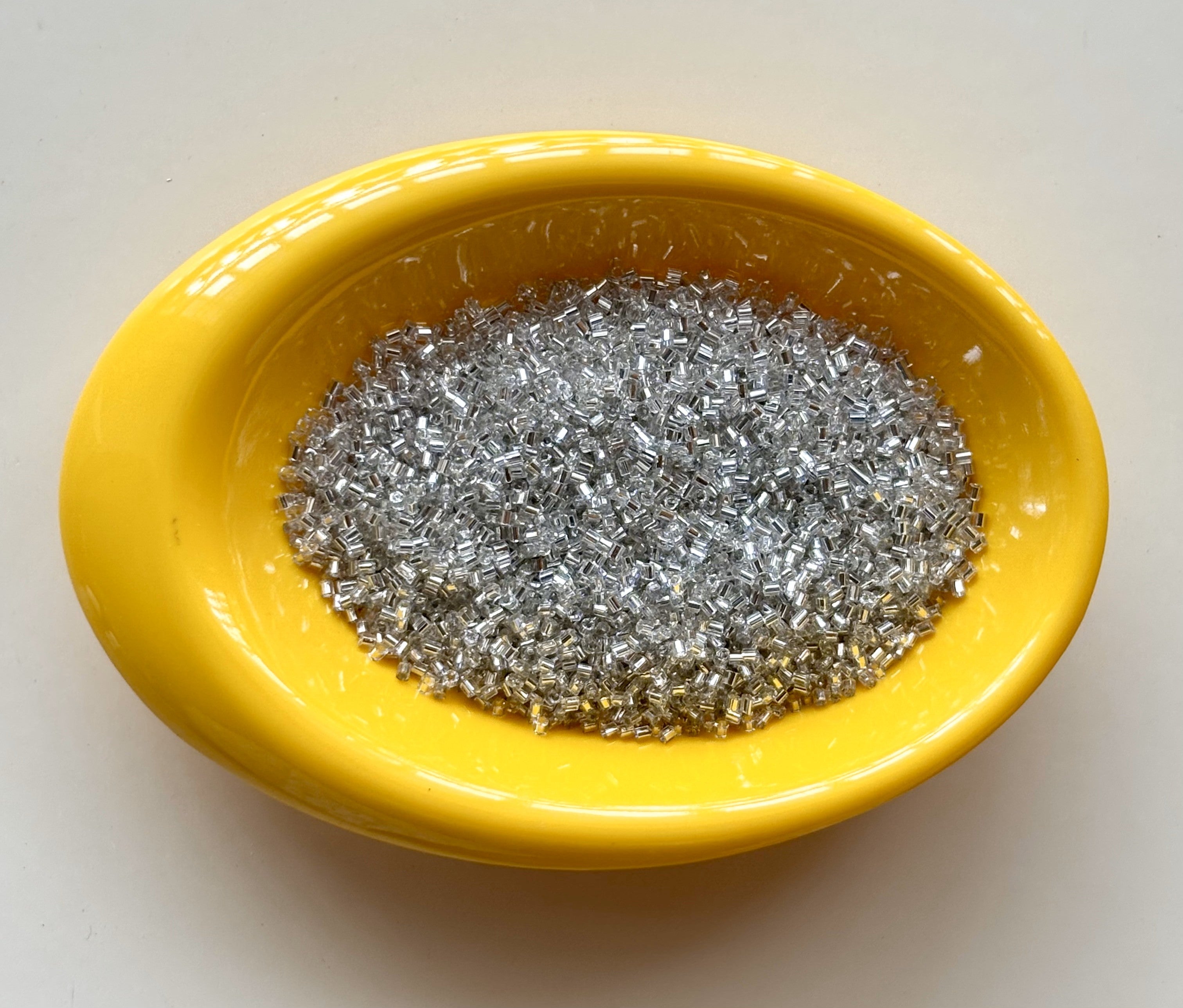 Silver Hex Cut Beads