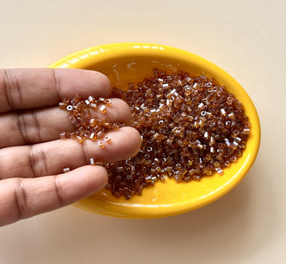 Light Brown Two Cut Beads