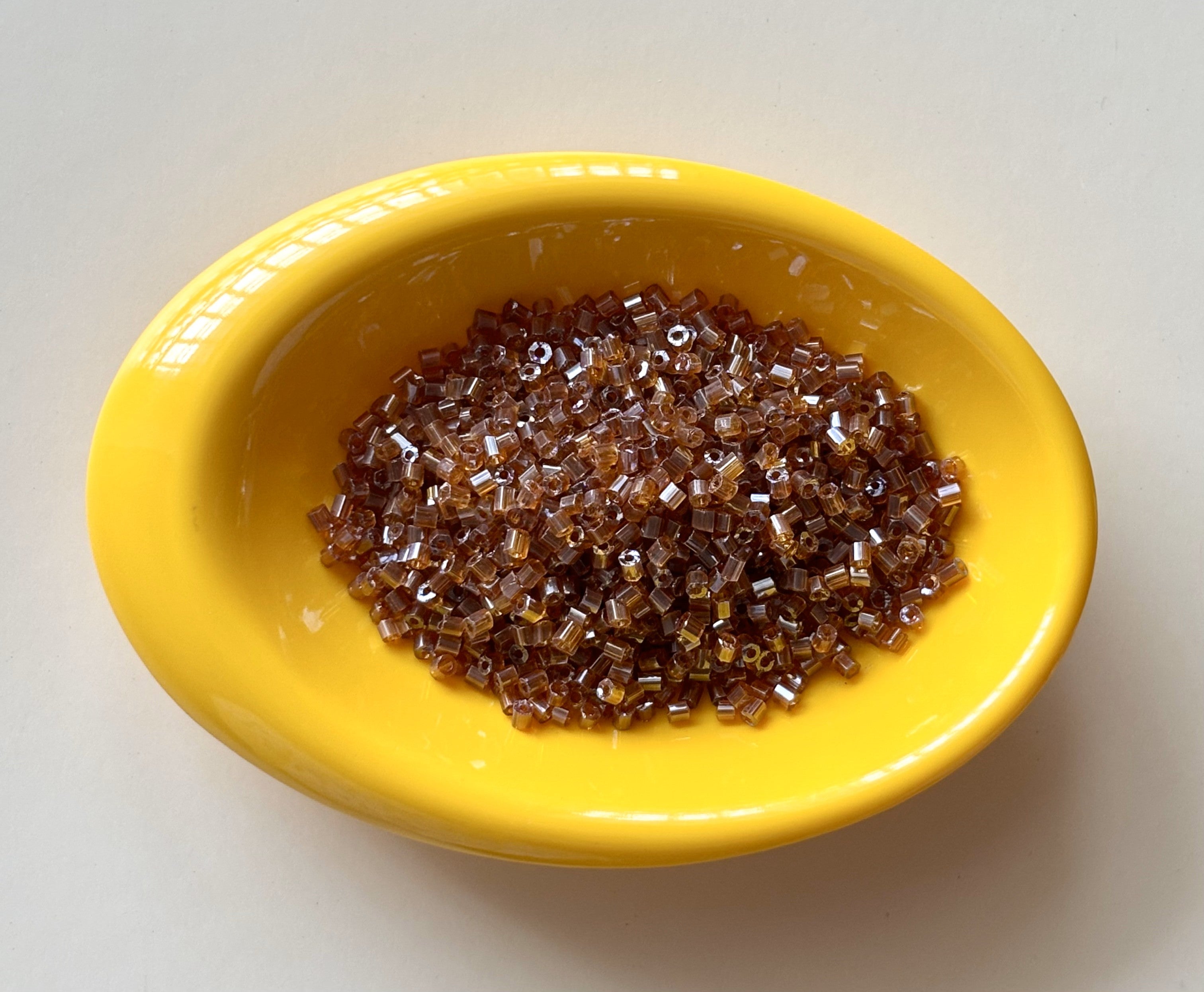 Light Brown Two Cut Beads