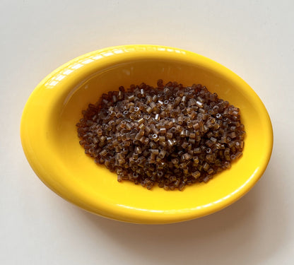 Matt Brown Two Cut Beads