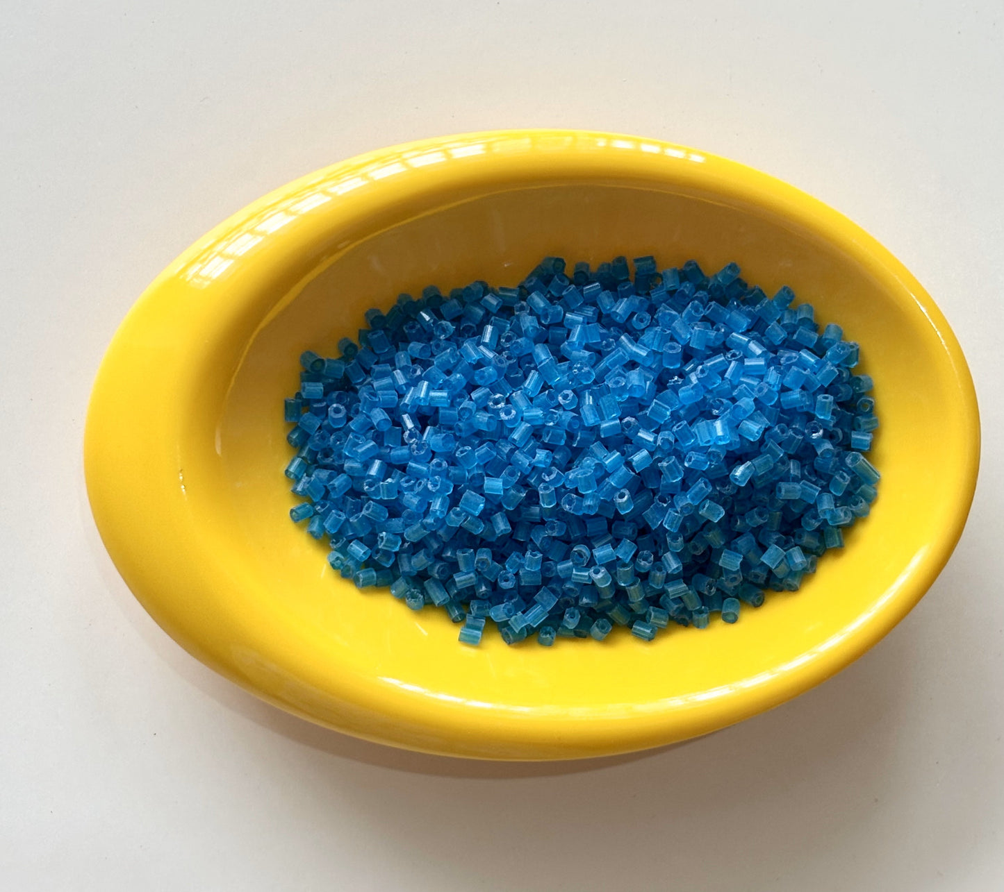 Electric Blue Two Cut Beads