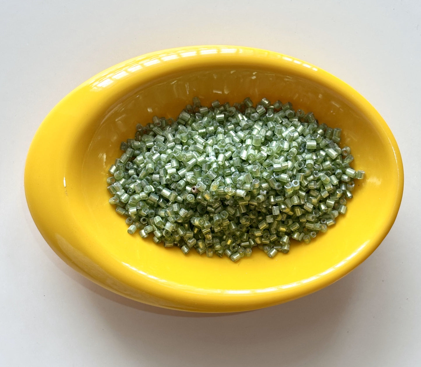 Mantis Green Two Cut Beads