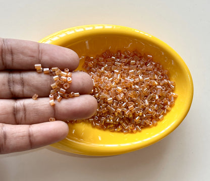 Burnt Copper Two Cut Beads