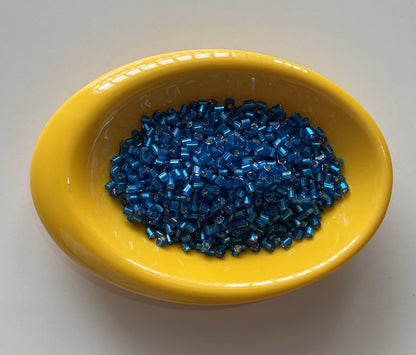 Cerulean Blue Two Cut Beads