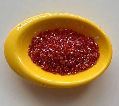 Coral Red Two Cut Beads