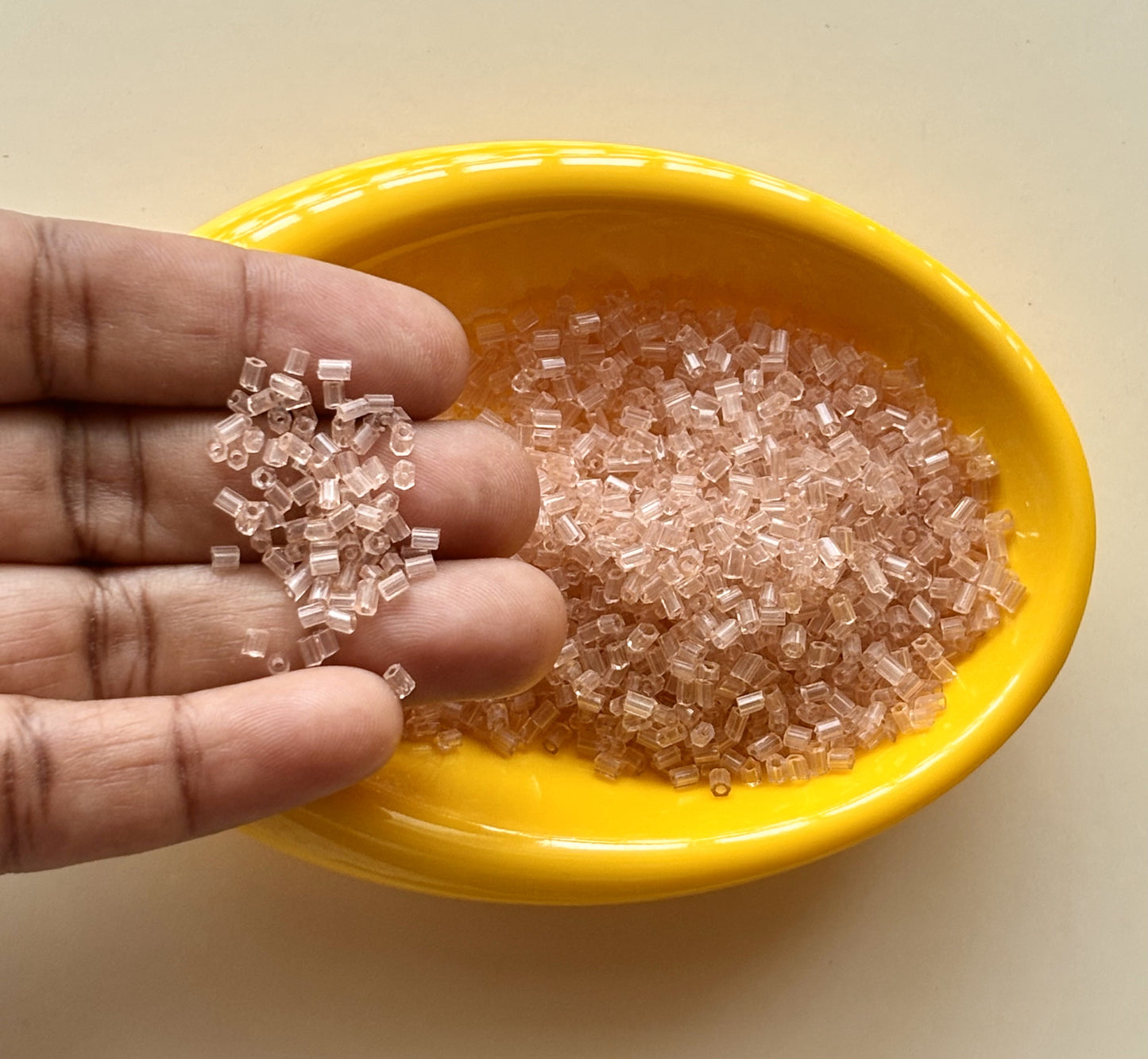 Flamingo Pink Two Cut Beads