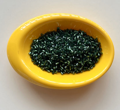 Castleton Green Purple Two Cut Beads