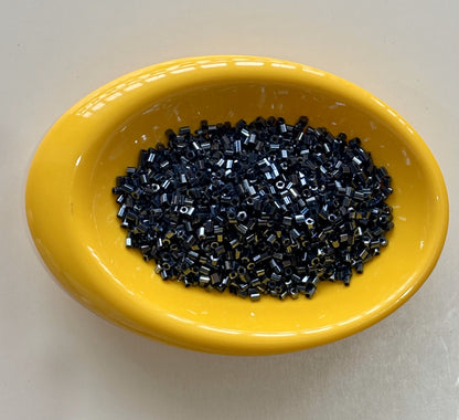 Jade Black Two Cut Beads