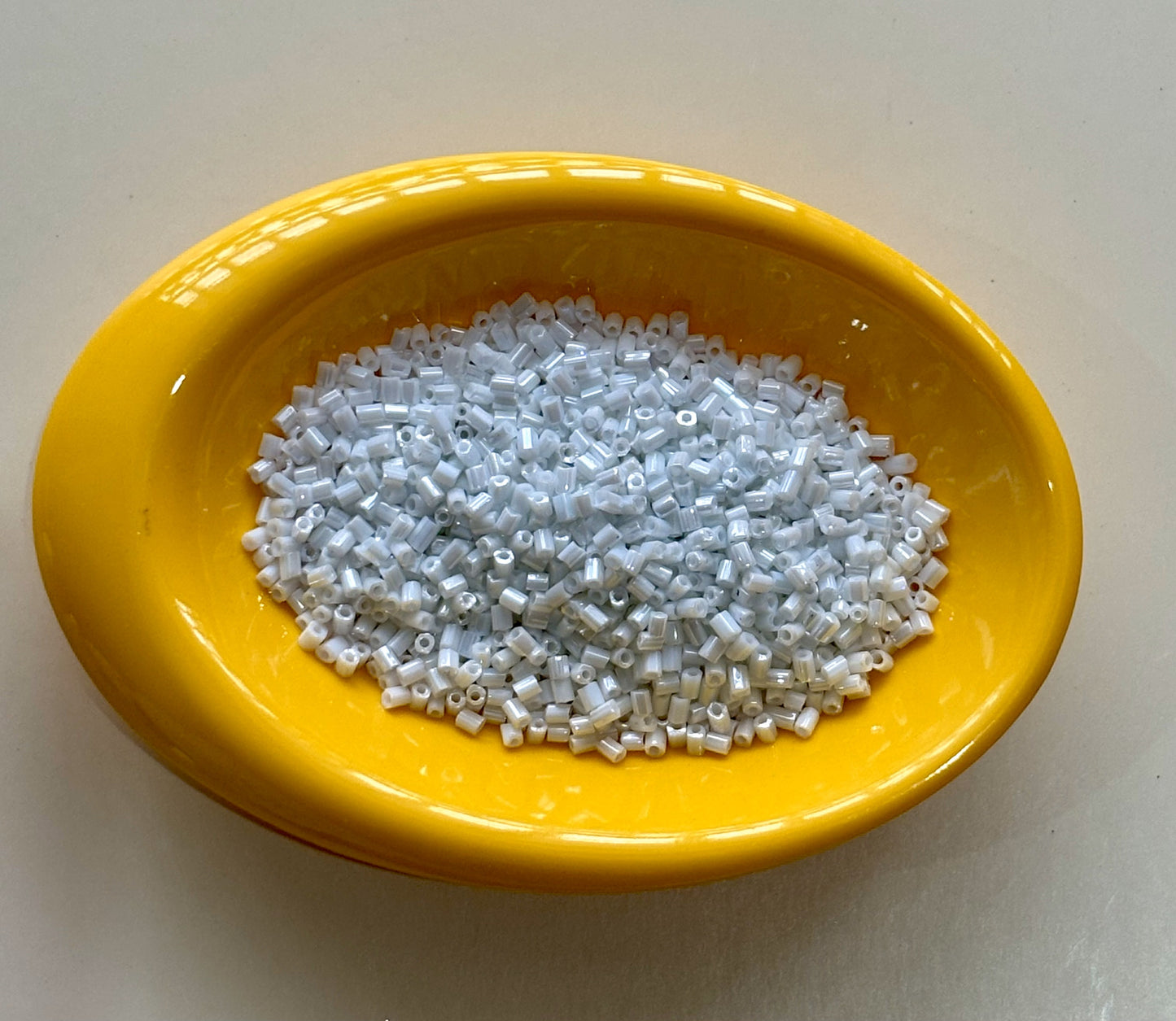 Snow White Two Cut Beads