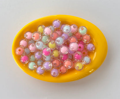 Large Translucent Pastel Round Beads