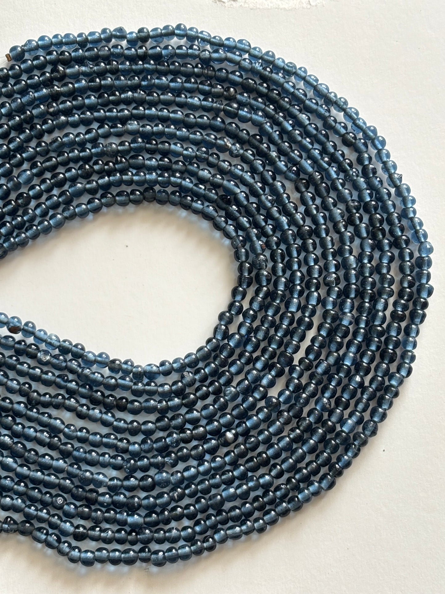 Midnight Blue Glass Beads 4MM