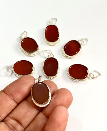 Deep Red Stone Pendants