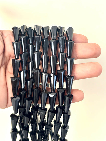 Black Tower Crystal Beads for Jewelry Making
