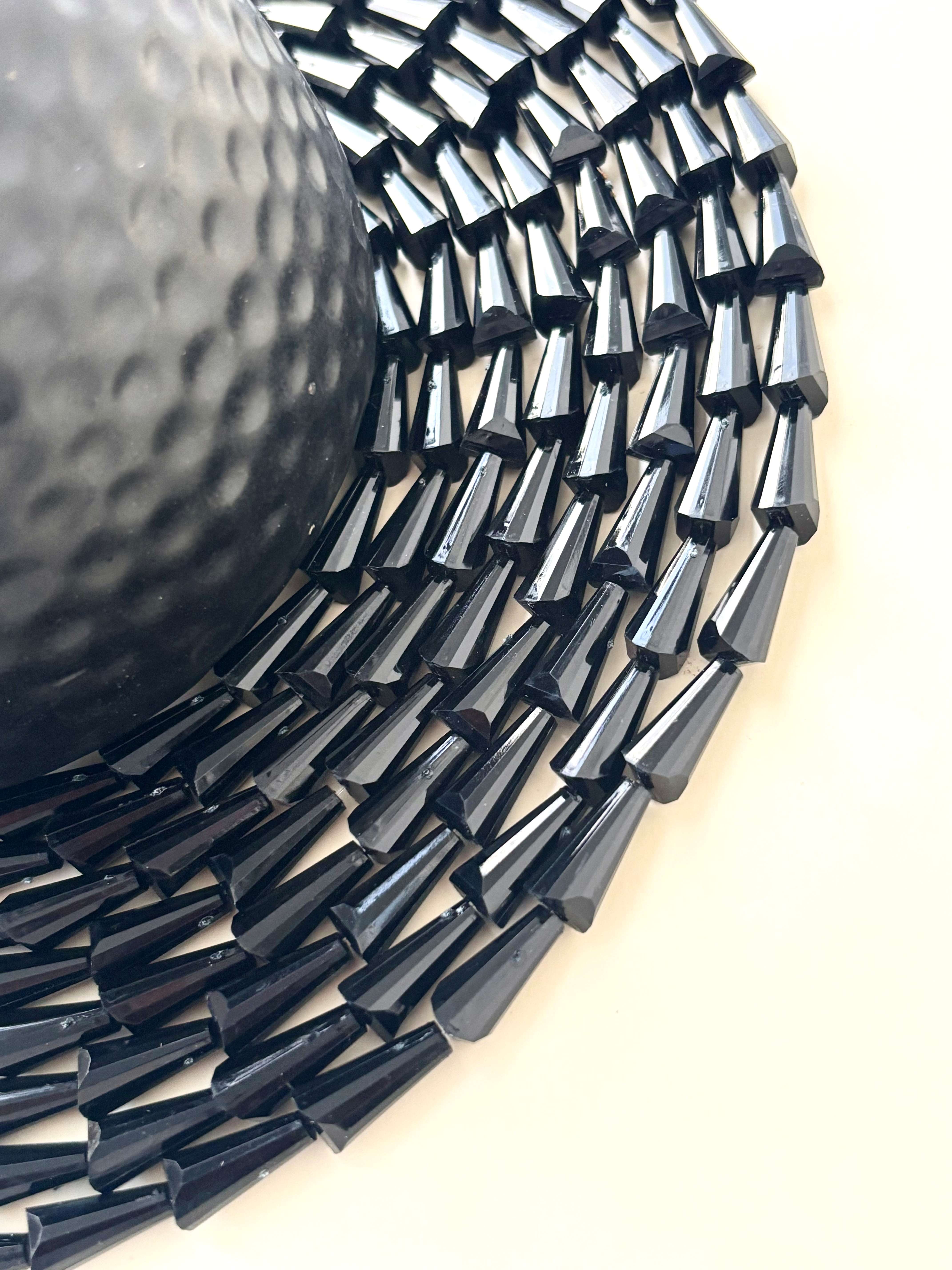 Black Tower Crystal Beads for Jewelry Making