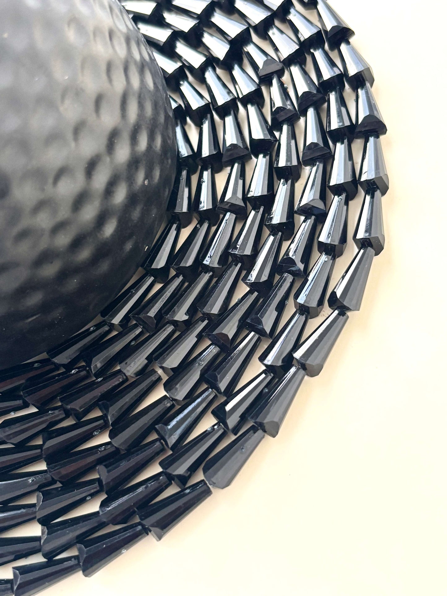 Black Tower Crystal Beads for Jewelry Making