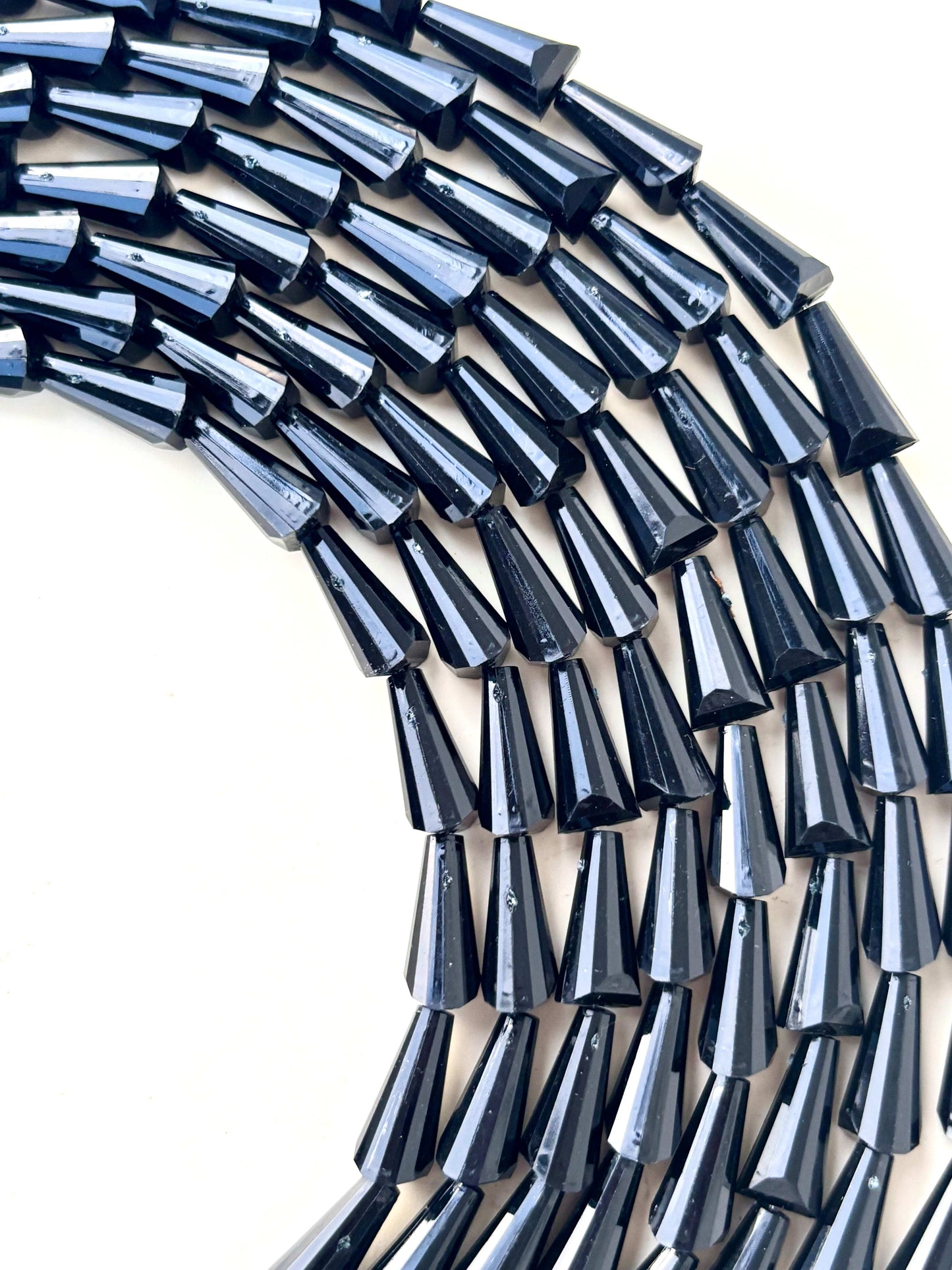 Black Tower Crystal Beads for Jewelry Making