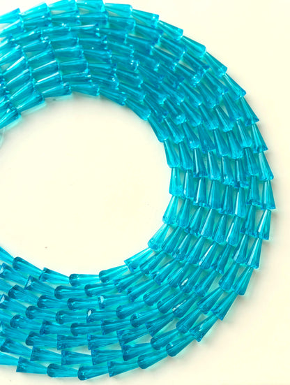 Sky Blue Tower Crystal Beads for Jewelry Making