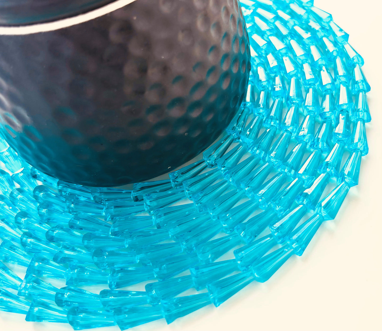 Sky Blue Tower Crystal Beads for Jewelry Making