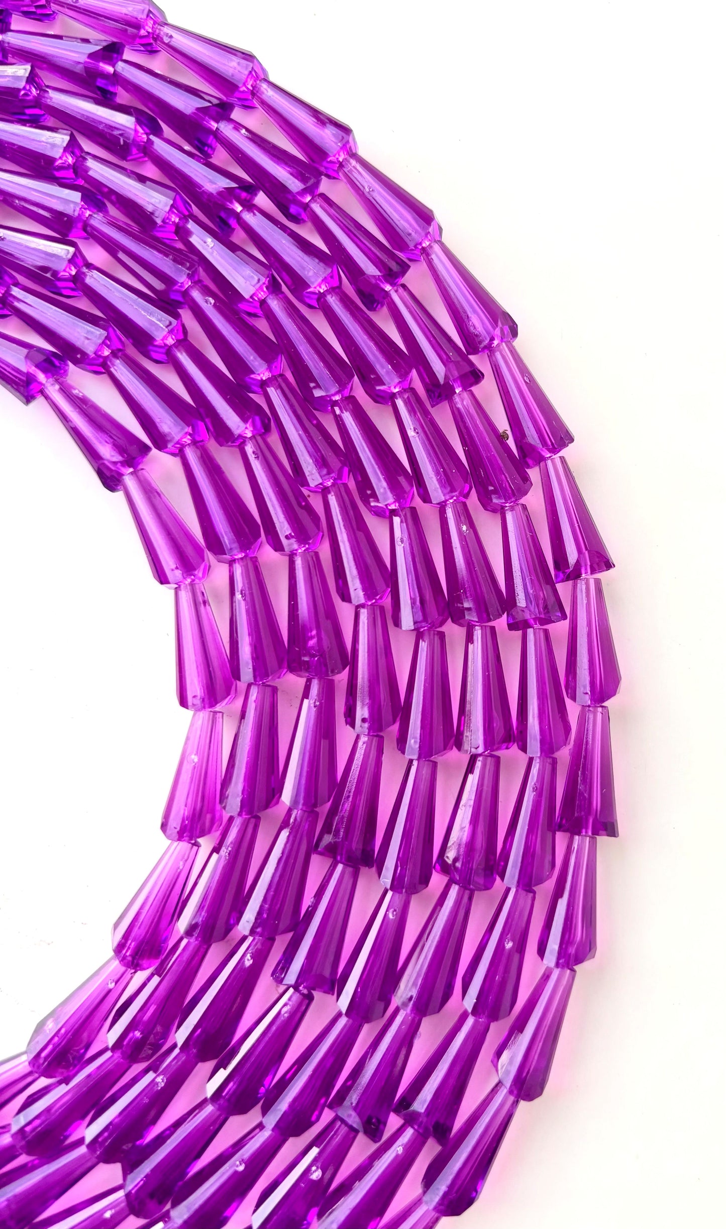 Violet Tower Crystal Beads for Jewelry Making