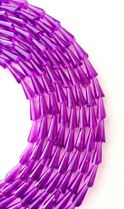 Violet Tower Crystal Beads for Jewelry Making