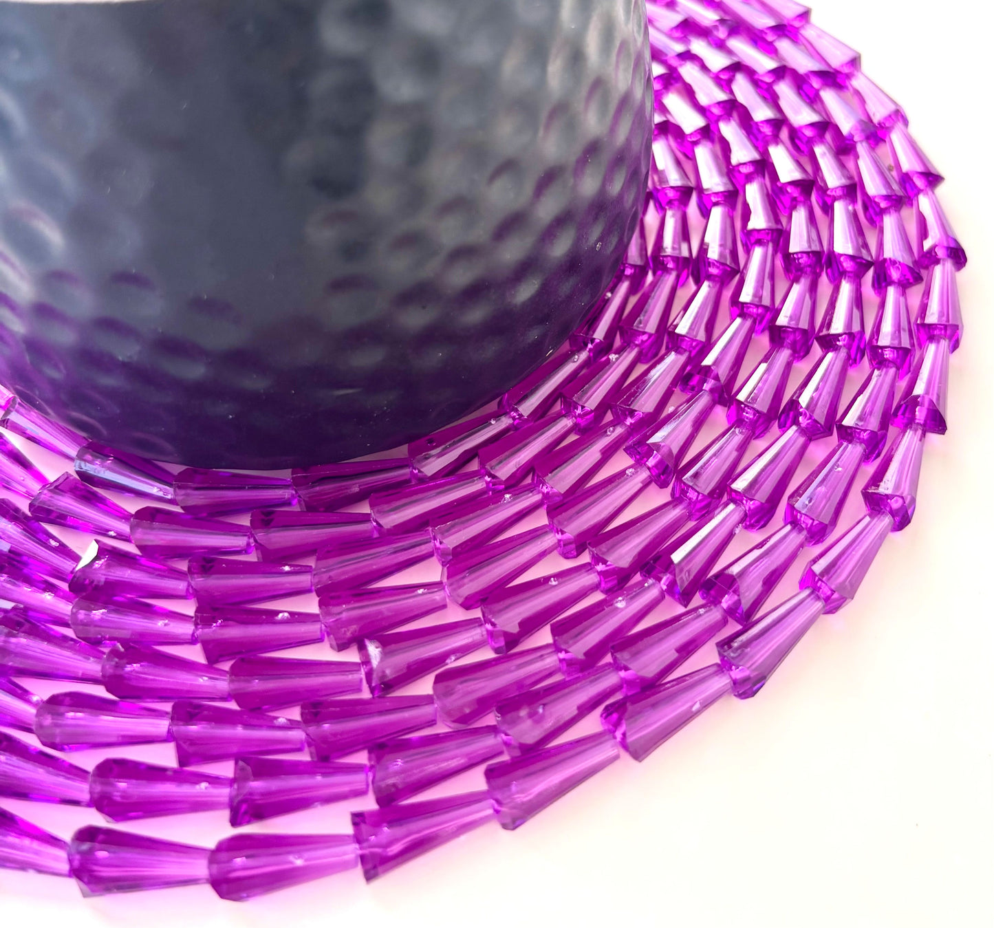 Violet Tower Crystal Beads for Jewelry Making