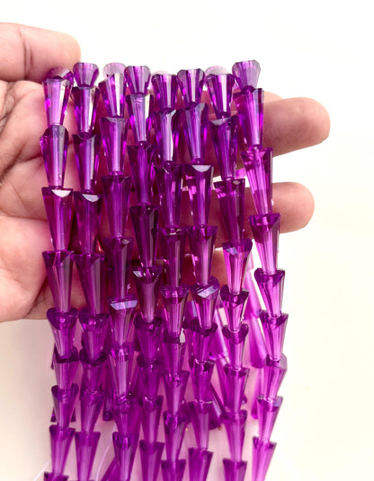 Violet Tower Crystal Beads for Jewelry Making