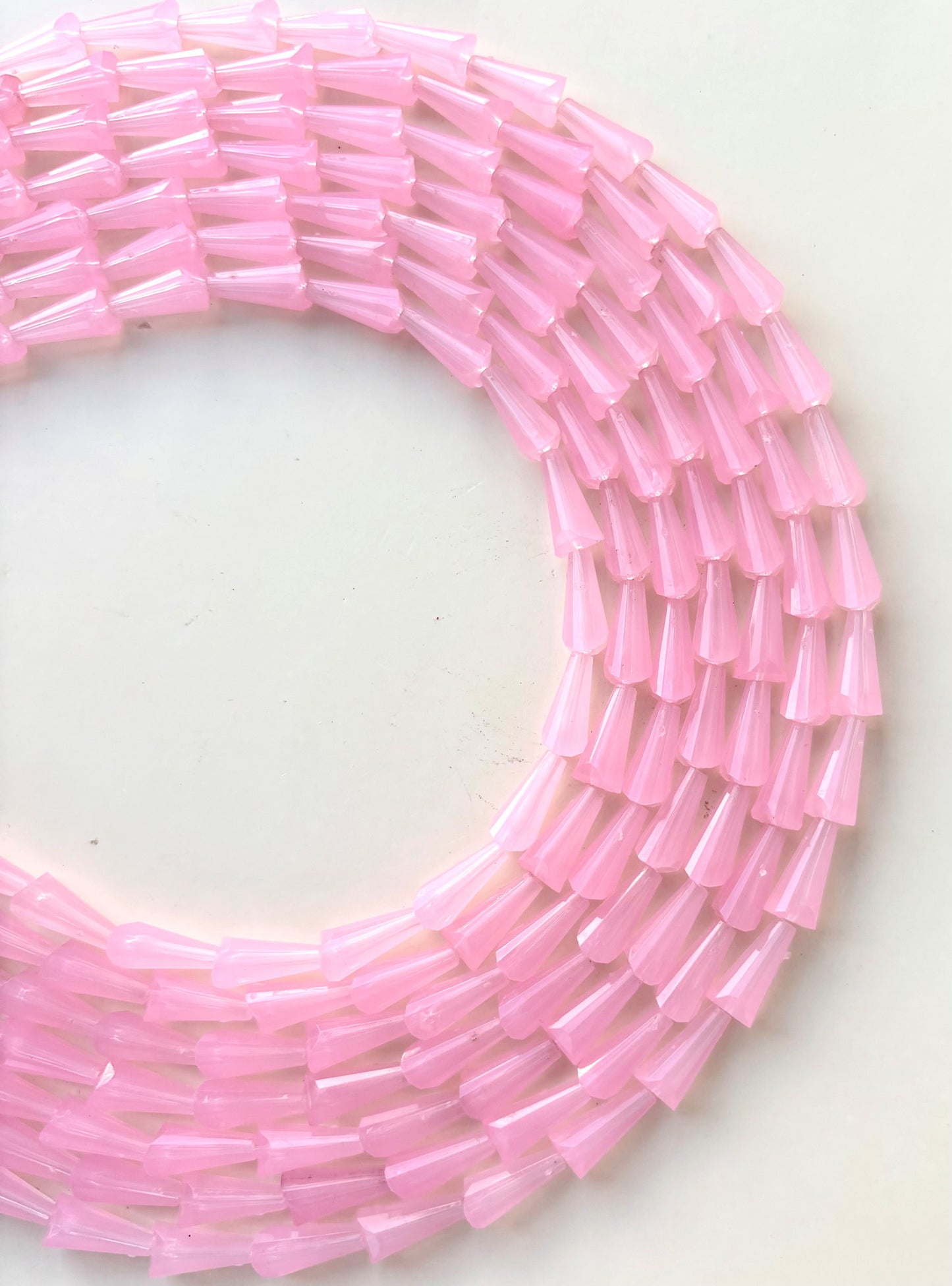 Baby Pink Tower Crystal Beads for Jewelry Making